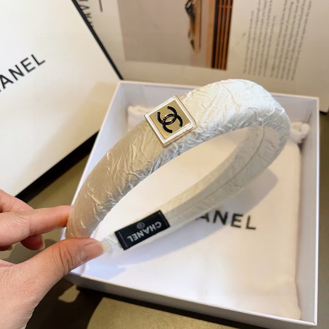 CHANE1 スクエアロゴヘッドバンド【50％割引+送料無料】