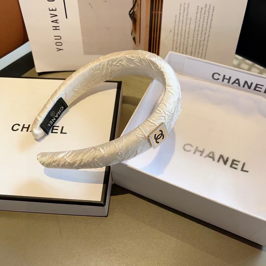 CHANE1 スクエアロゴヘッドバンド【50％割引+送料無料】