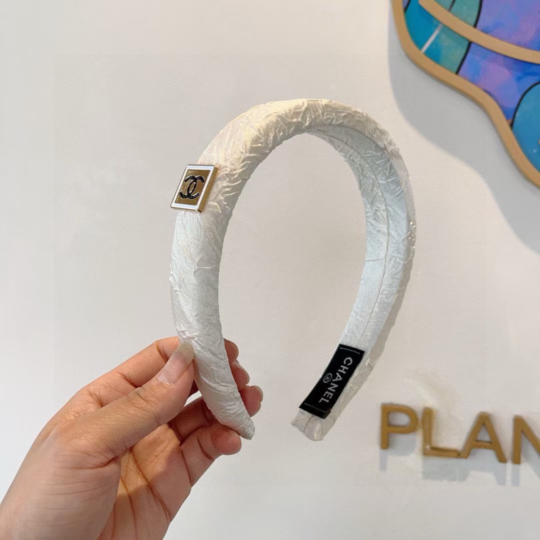CHANE1 スクエアロゴヘッドバンド【50％割引+送料無料】