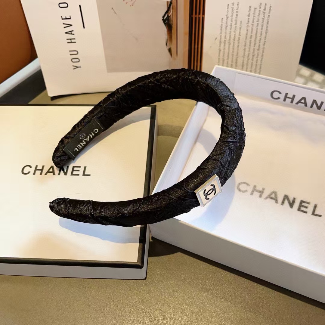 CHANE1 スクエアロゴヘッドバンド【50％割引+送料無料】