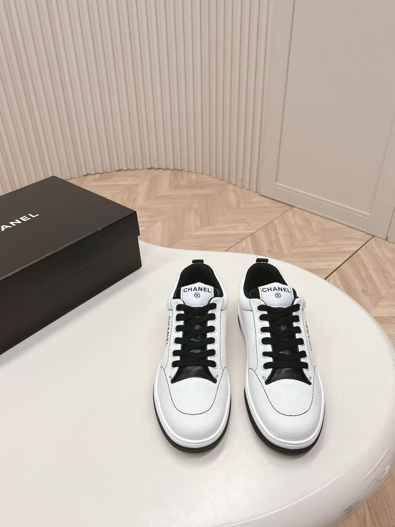 CHANE1 高品質シンプル白黒カジュアルシューズ【50％割引+送料無料】