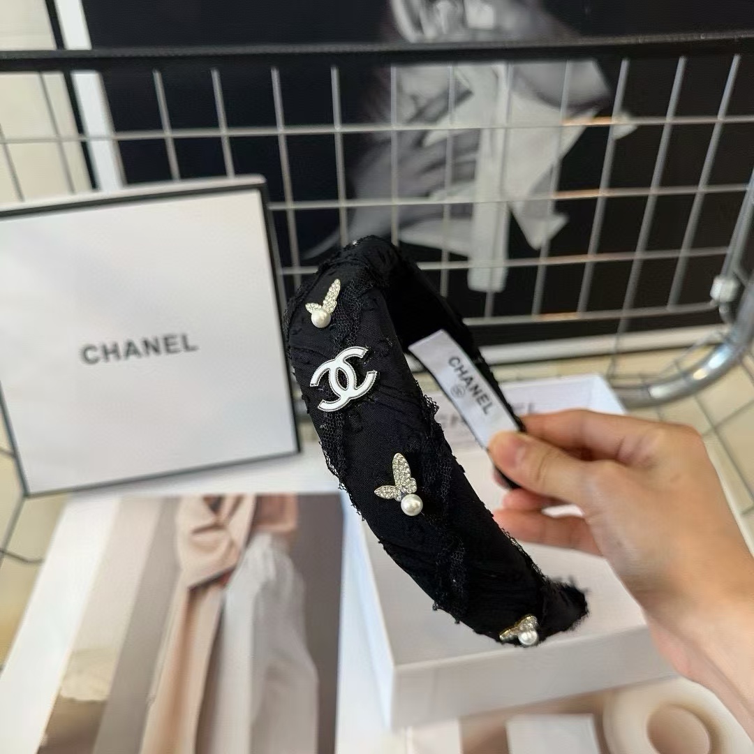 CHANE1 ダブル c ロゴ ヘッドバンド【50％割引+送料無料】