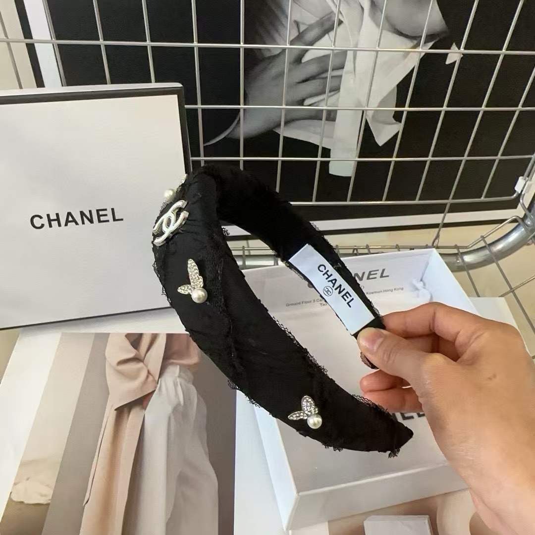 CHANE1 ダブル c ロゴ ヘッドバンド【50％割引+送料無料】