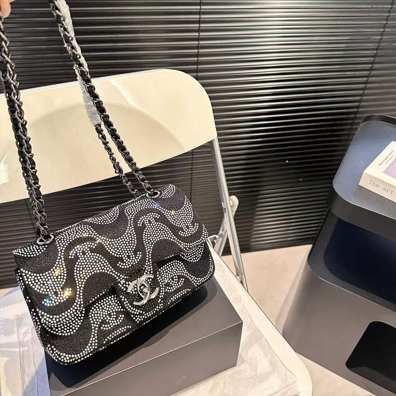CHANE1 スパークリングダイヤモンド ショルダー クロスボディバッグ【50％割引+送料無料】