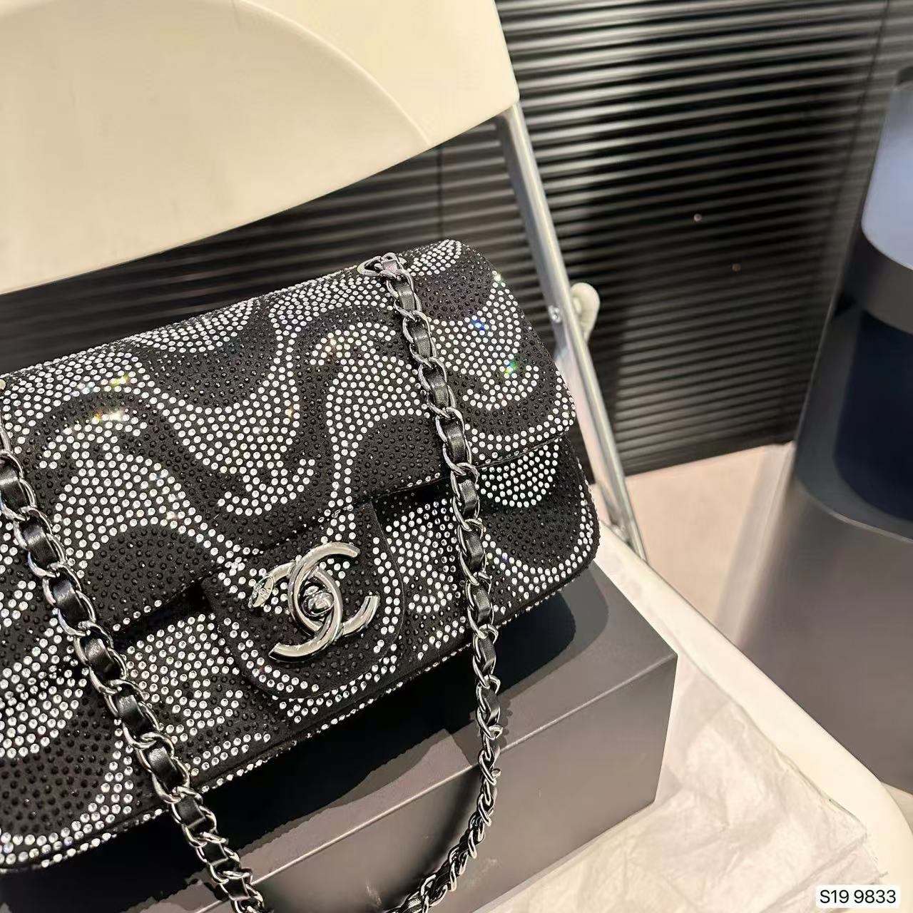 CHANE1 スパークリングダイヤモンド ショルダー クロスボディバッグ【50％割引+送料無料】