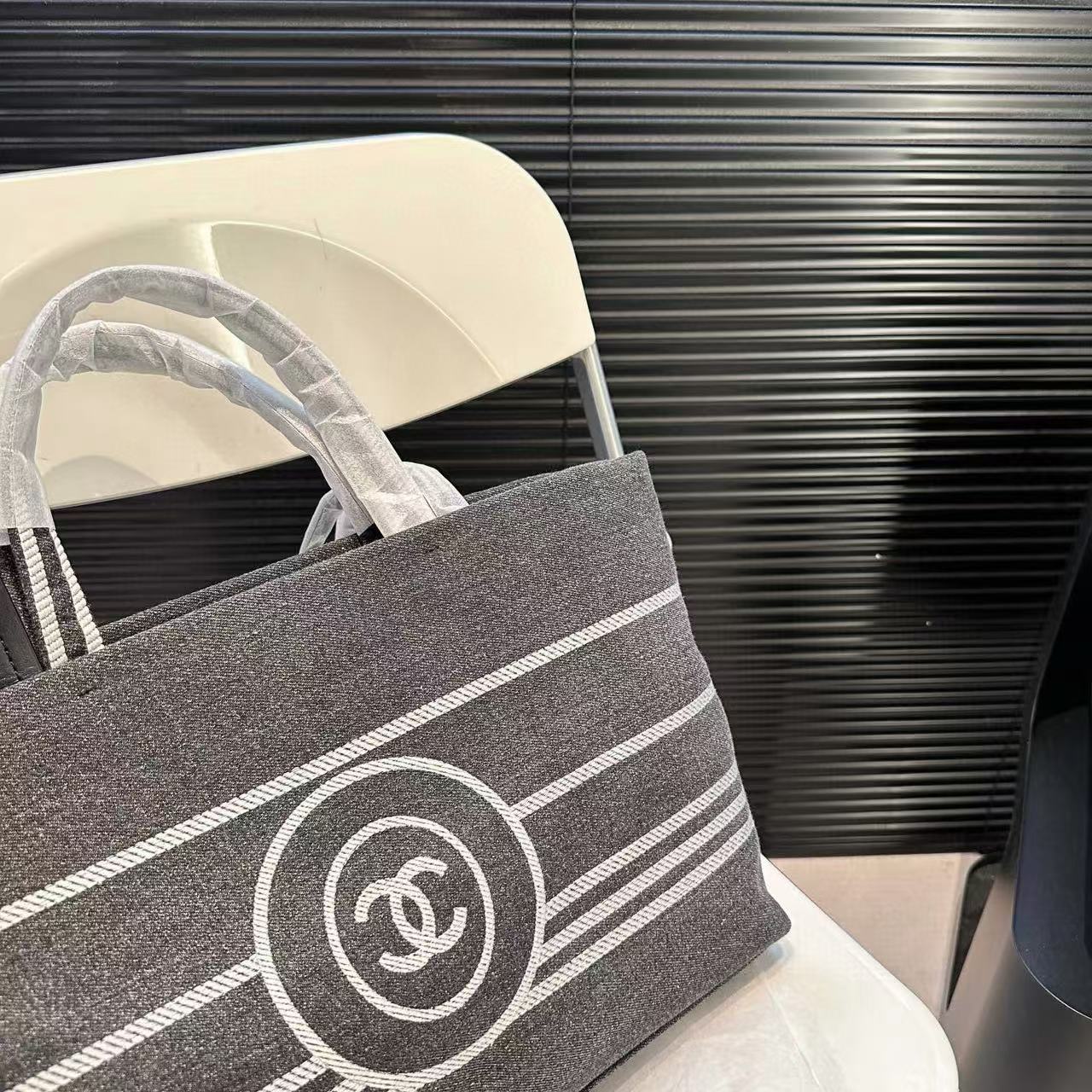 CHANE1 デニムショッピングバッグ【50％割引+送料無料】