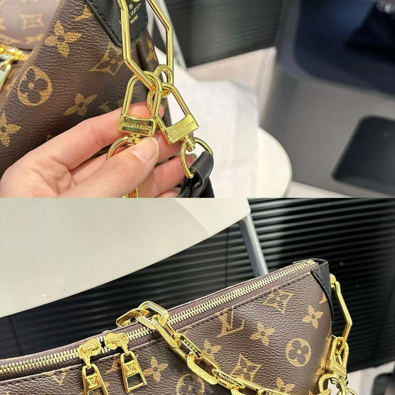 LV チェーン老眼ショルダークロスボディバッグ【50％割引+送料無料】