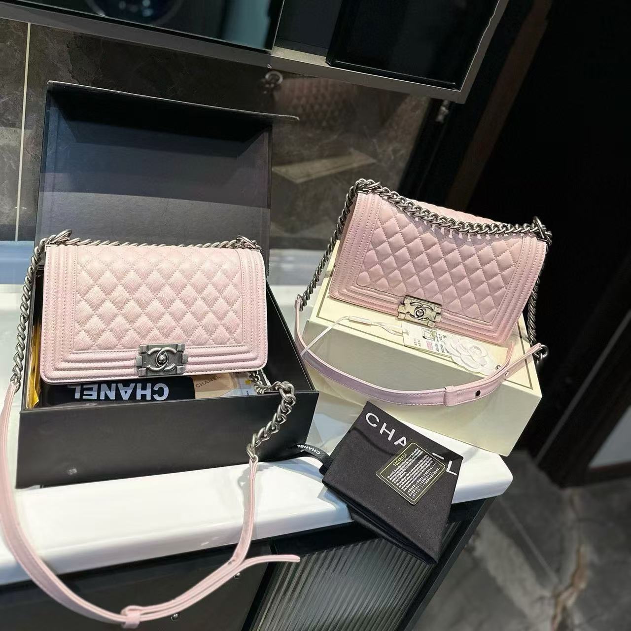 CHANE1 シープスキン チェーン ショルダー クロスボディバッグ【50％割引+送料無料】