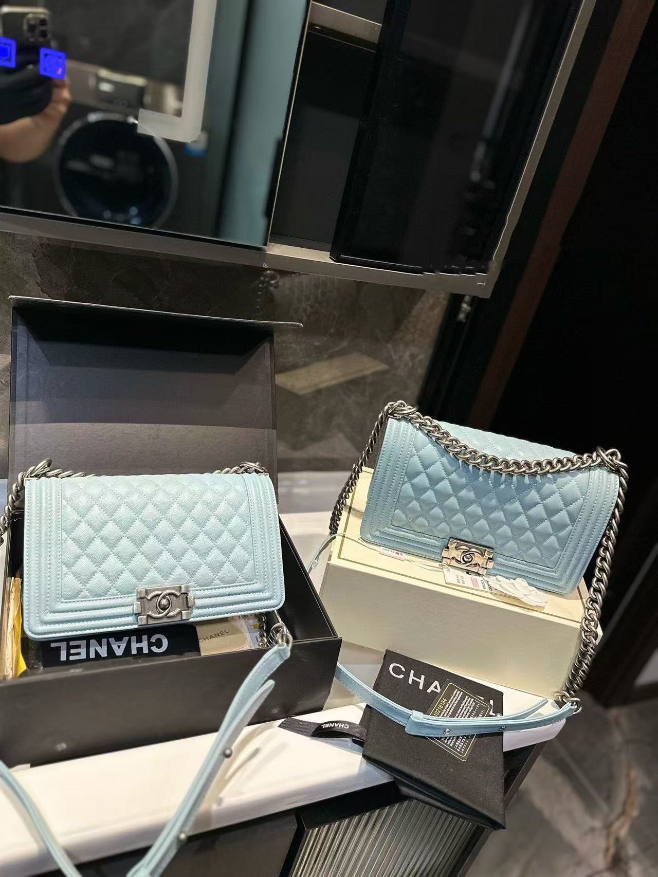 CHANE1 シープスキン チェーン ショルダー クロスボディバッグ【50％割引+送料無料】