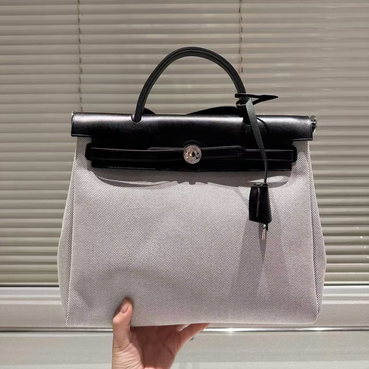 HERME5 キャンバス ショッピングバッグ【50％割引+送料無料】