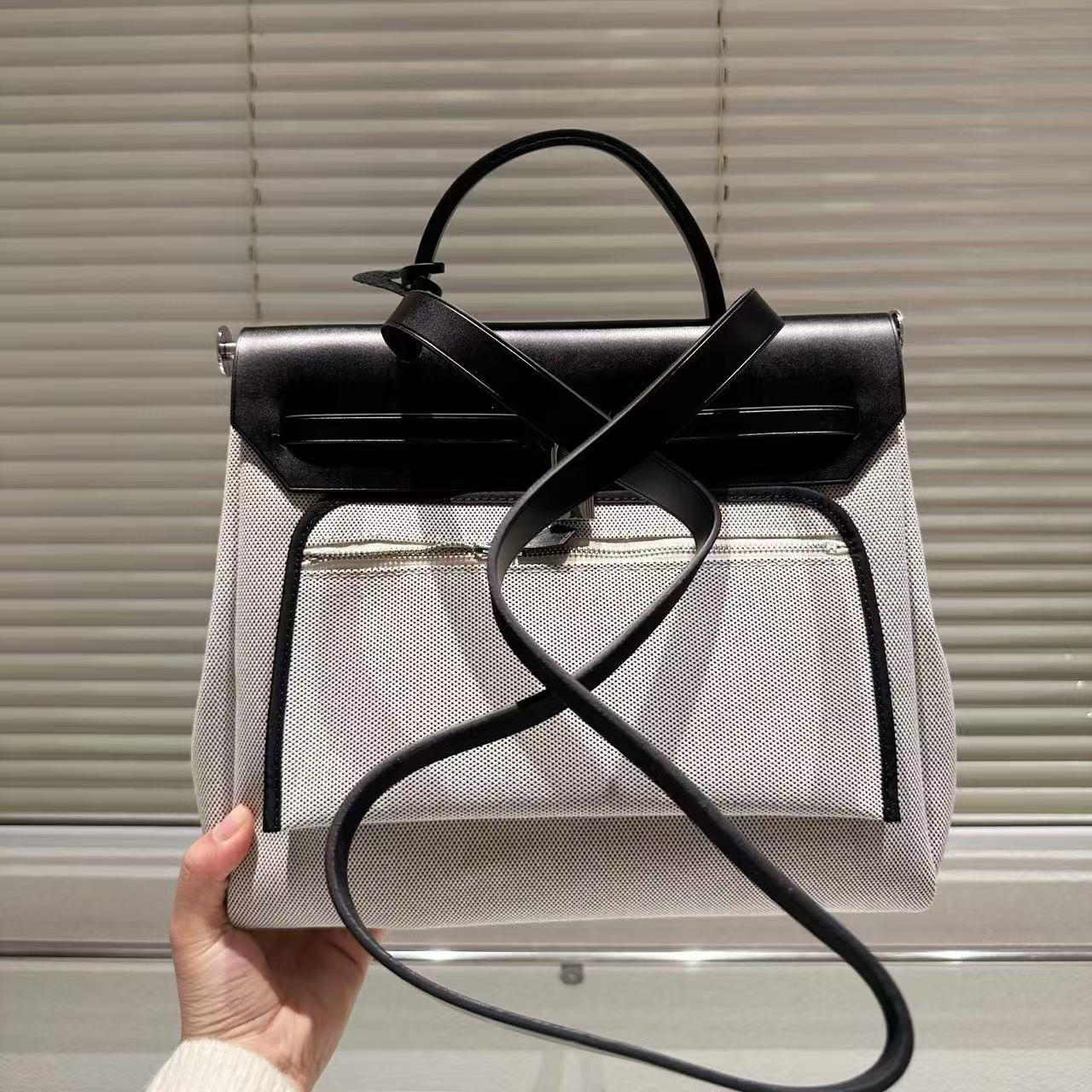 HERME5 キャンバス ショッピングバッグ【50％割引+送料無料】