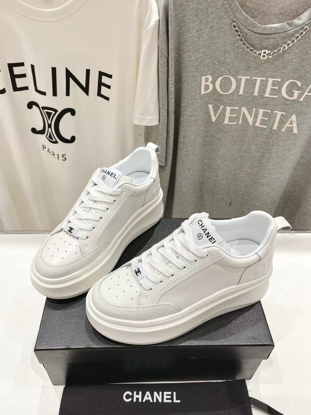 CHANE1高品質プラットフォームビスケットシューズ【50％割引+送料無料】