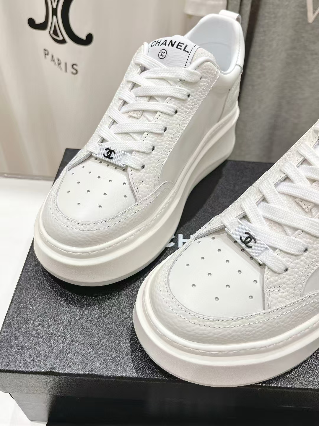 CHANE1高品質プラットフォームビスケットシューズ【50％割引+送料無料】