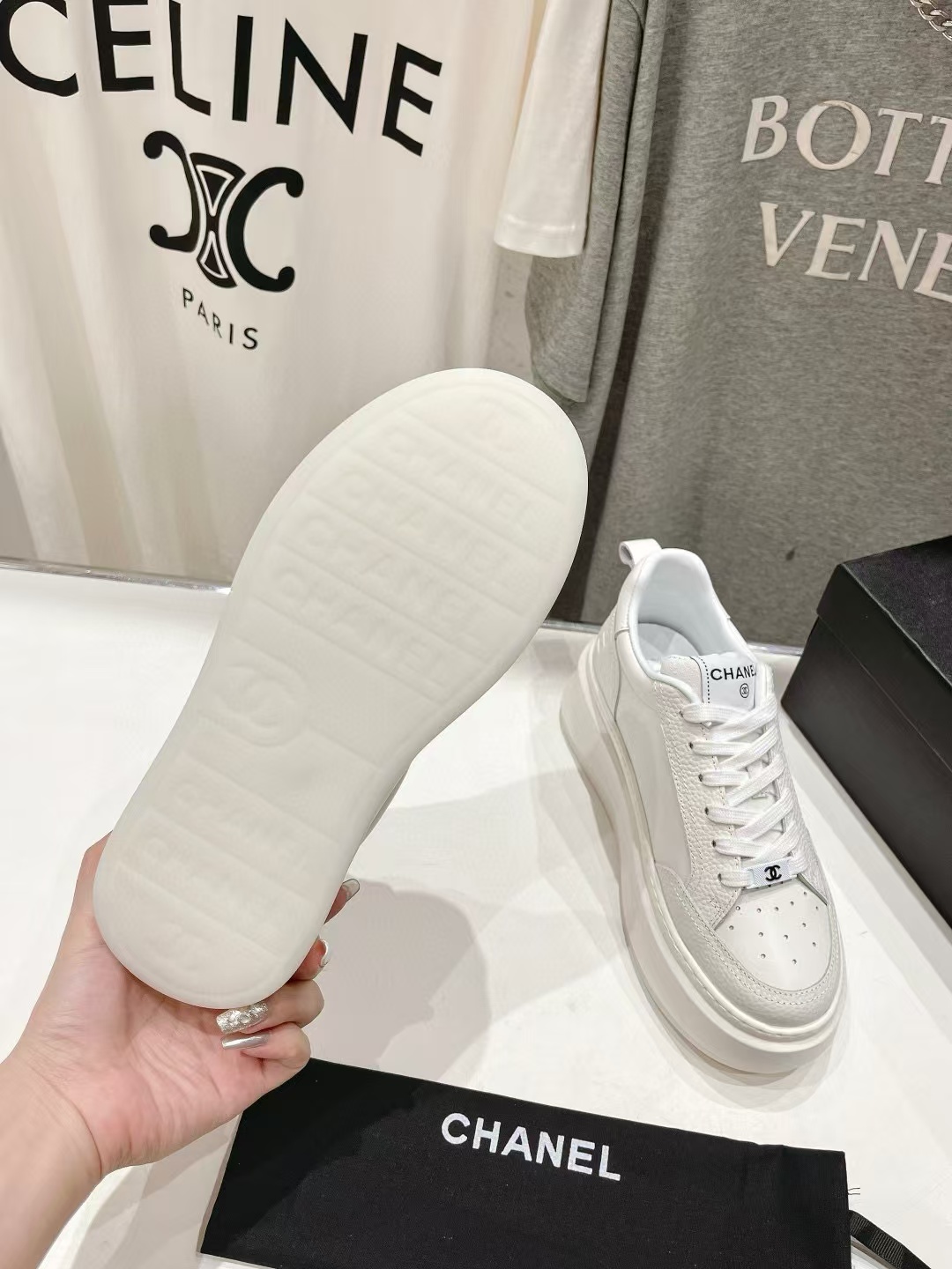 CHANE1高品質プラットフォームビスケットシューズ【50％割引+送料無料】