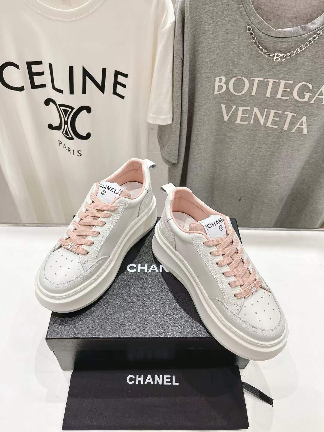 CHANE1高品質プラットフォームビスケットシューズ【50％割引+送料無料】