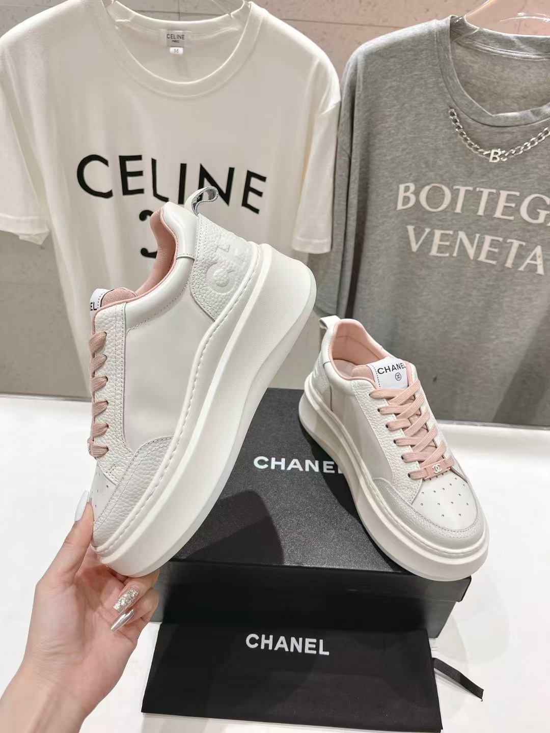 CHANE1高品質プラットフォームビスケットシューズ【50％割引+送料無料】