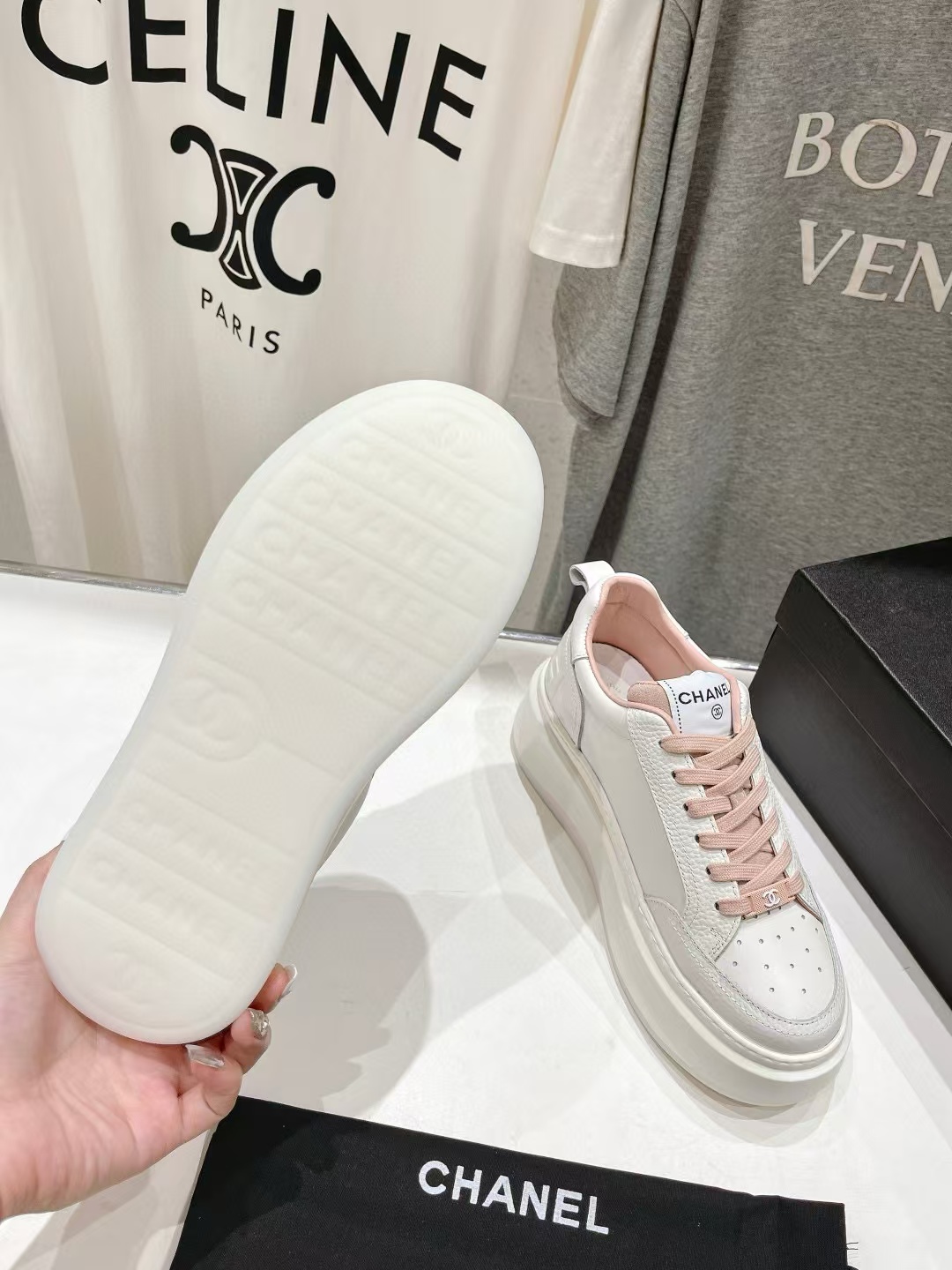 CHANE1高品質プラットフォームビスケットシューズ【50％割引+送料無料】