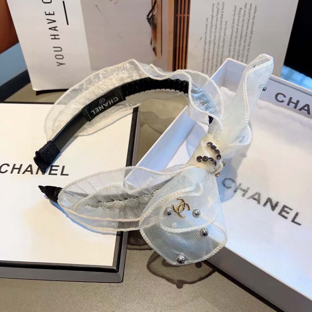 CHANE1 リボンパールカチューシャ【50％割引+送料無料】