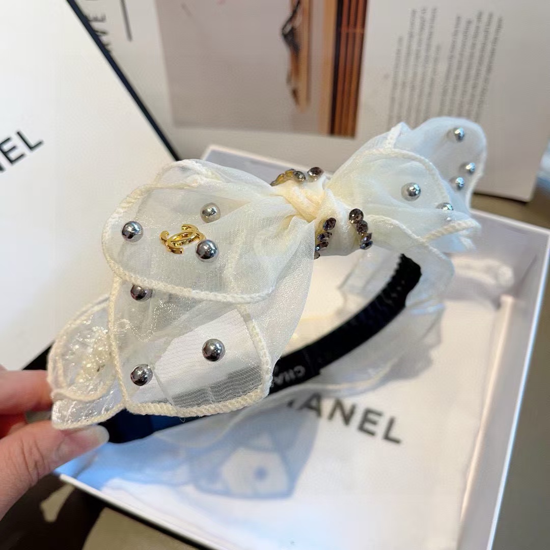 CHANE1 リボンパールカチューシャ【50％割引+送料無料】