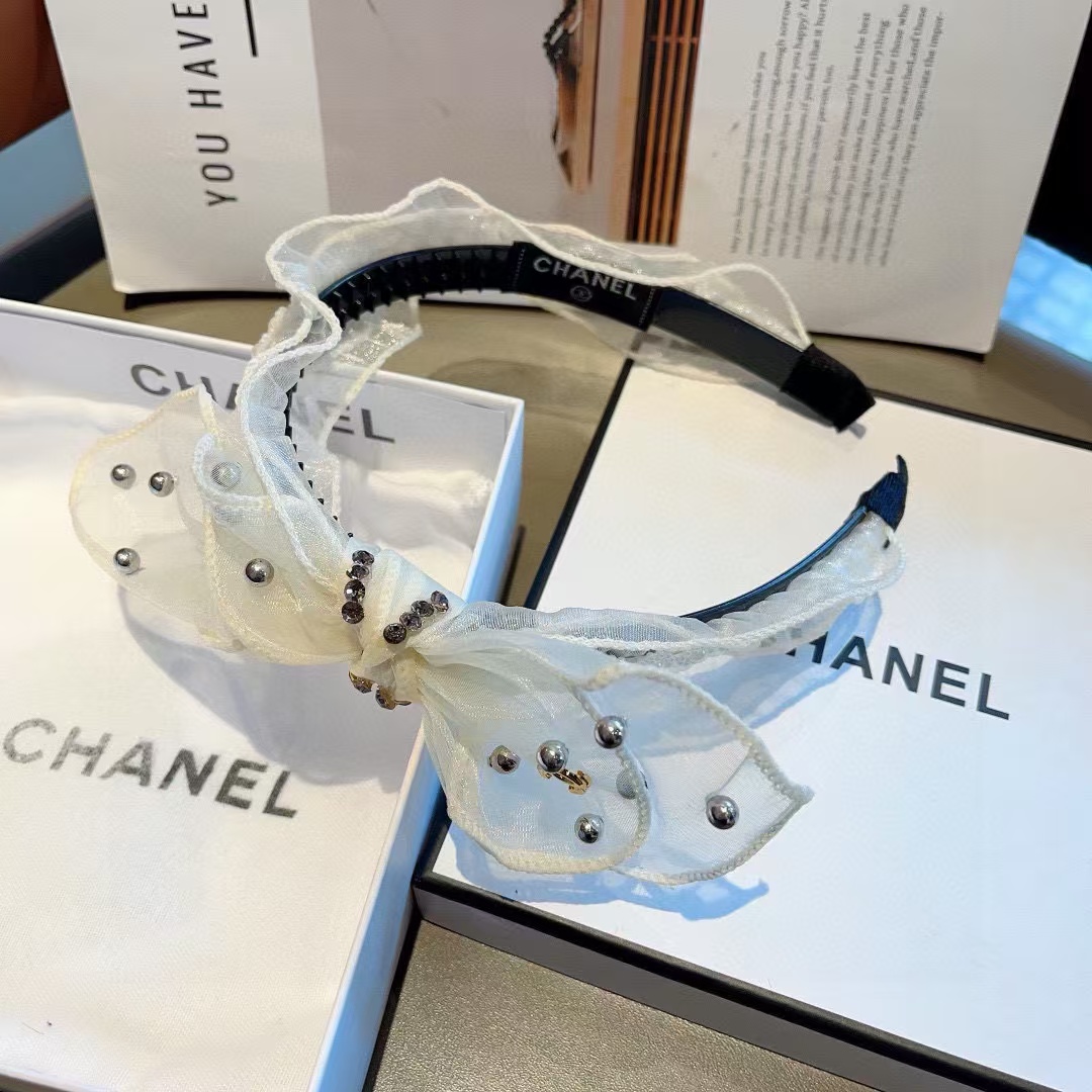 CHANE1 リボンパールカチューシャ【50％割引+送料無料】