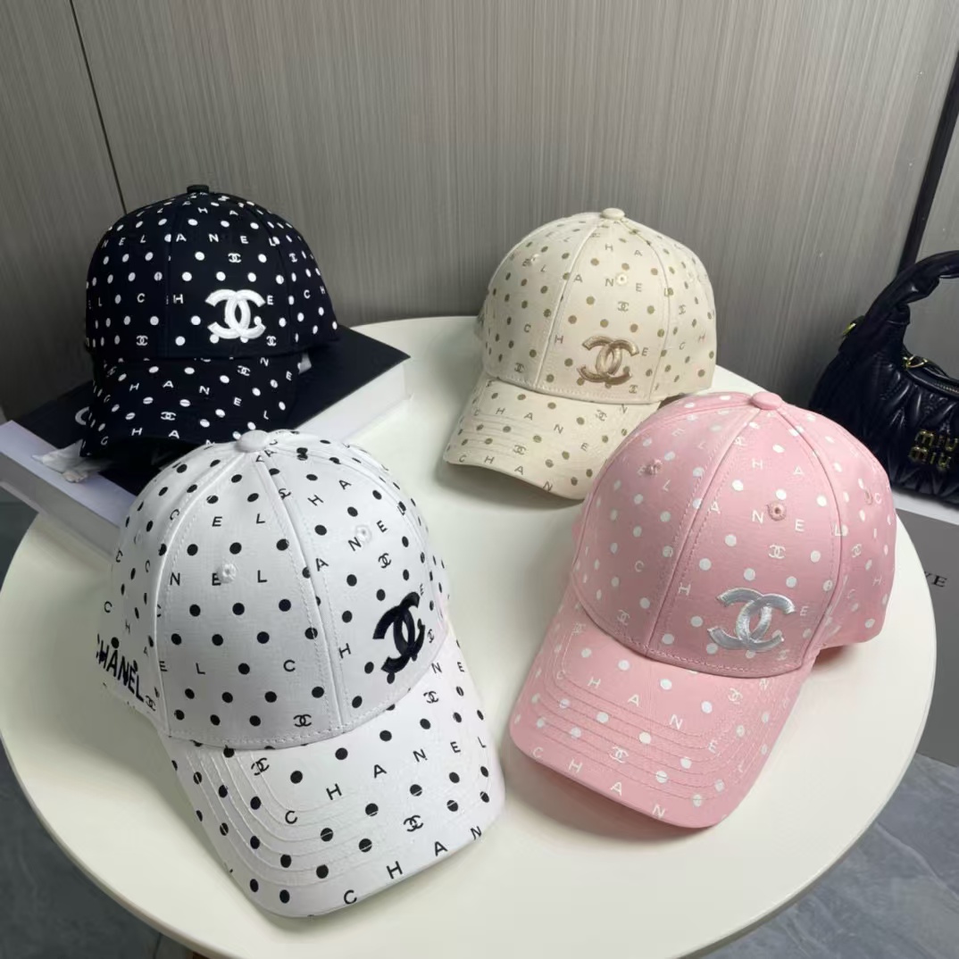 CHANE1 ポルカドット ベースボールキャップ【50％割引+送料無料】