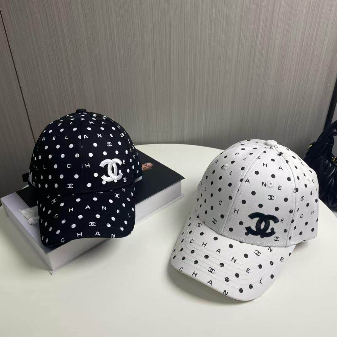 CHANE1 ポルカドット ベースボールキャップ【50％割引+送料無料】