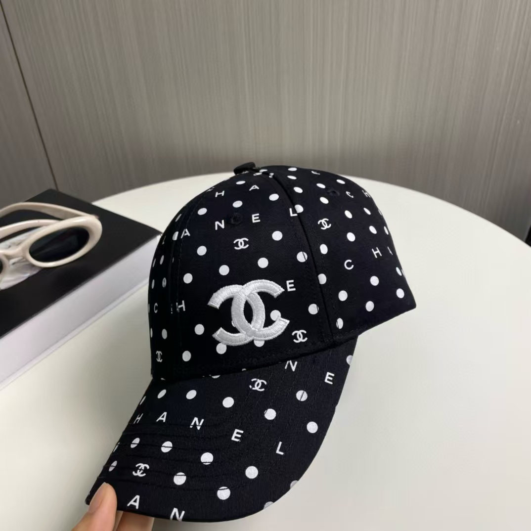 CHANE1 ポルカドット ベースボールキャップ【50％割引+送料無料】