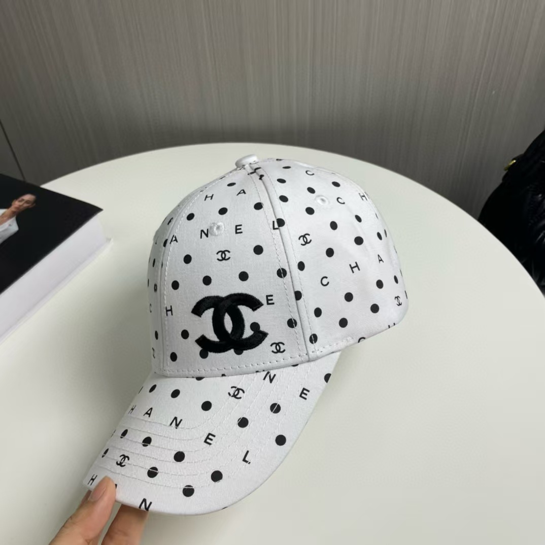 CHANE1 ポルカドット ベースボールキャップ【50％割引+送料無料】