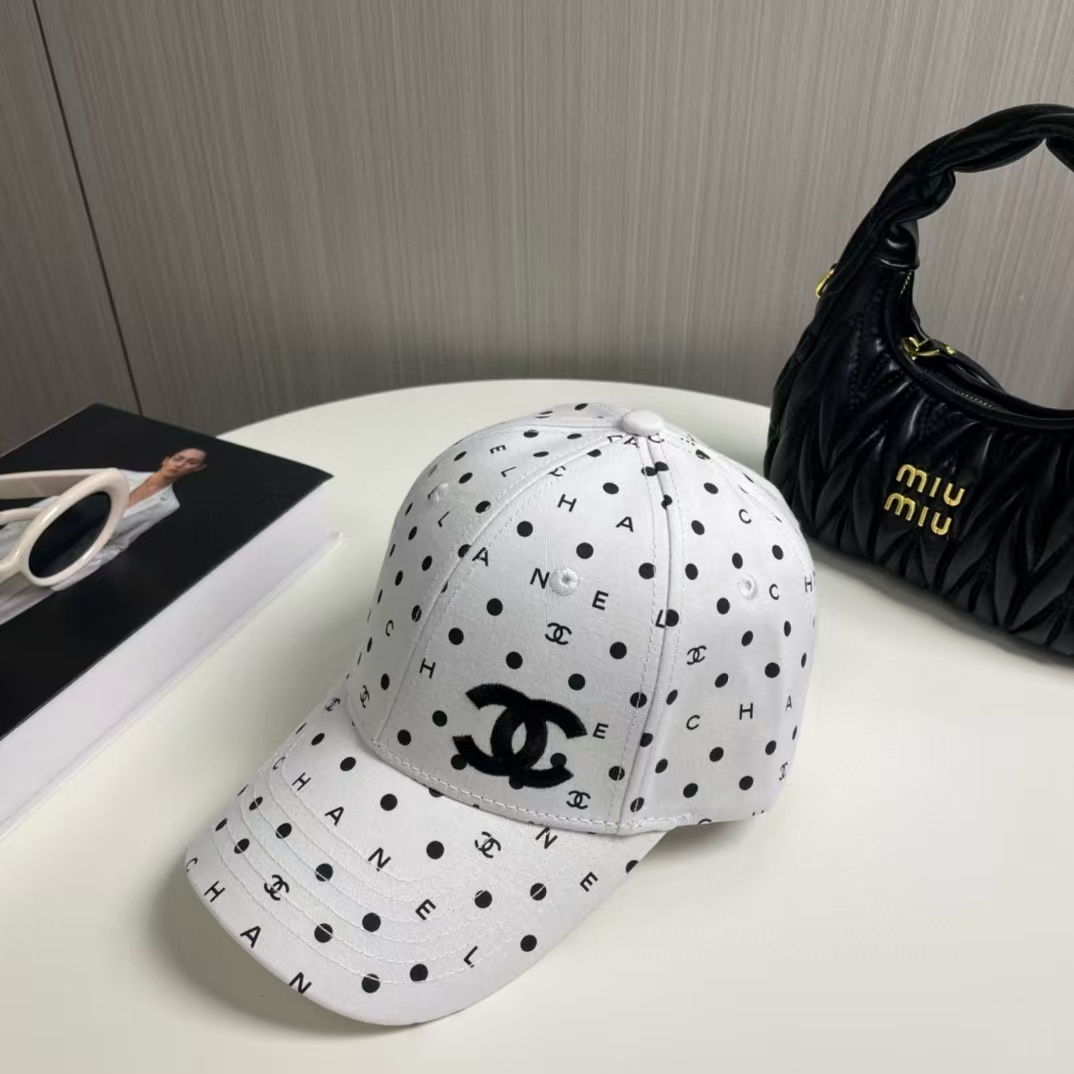 CHANE1 ポルカドット ベースボールキャップ【50％割引+送料無料】