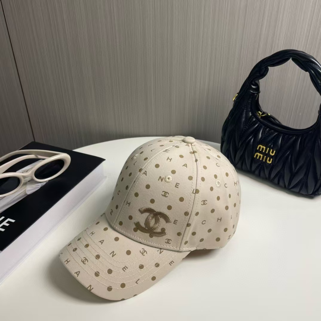 CHANE1 ポルカドット ベースボールキャップ【50％割引+送料無料】