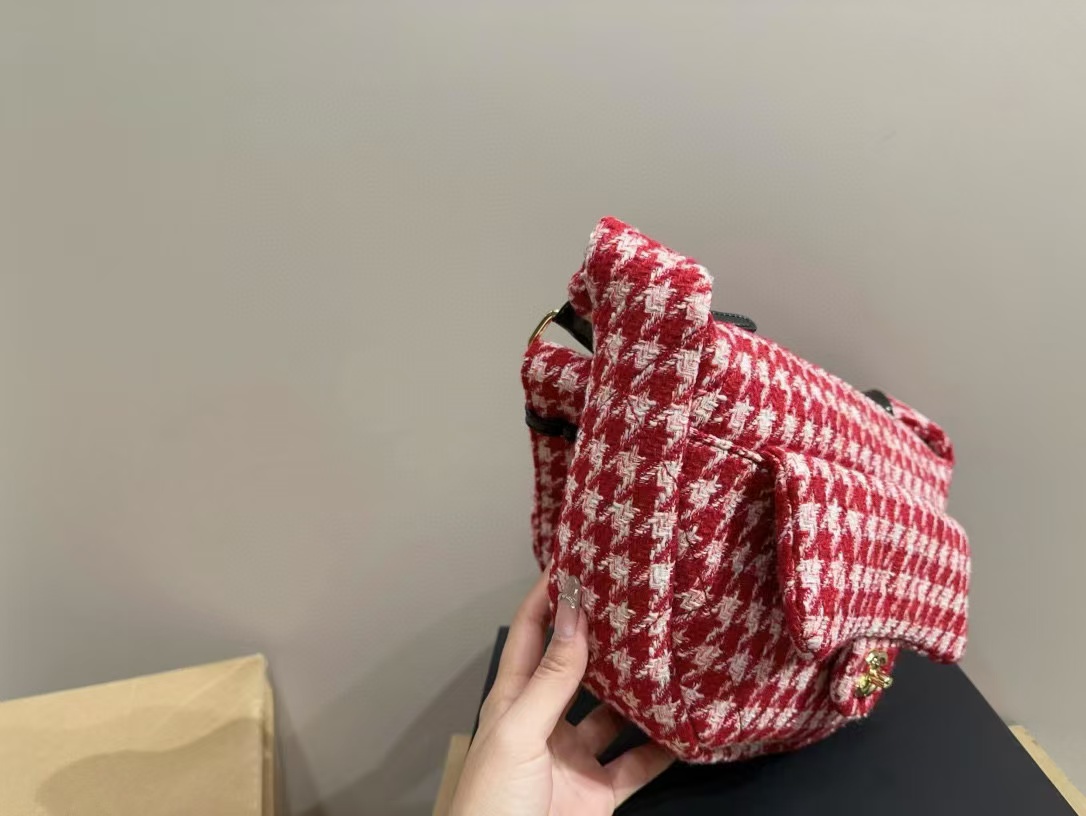 CHANE1 チェック柄ショルダークロスボディバッグ【50％割引+送料無料】