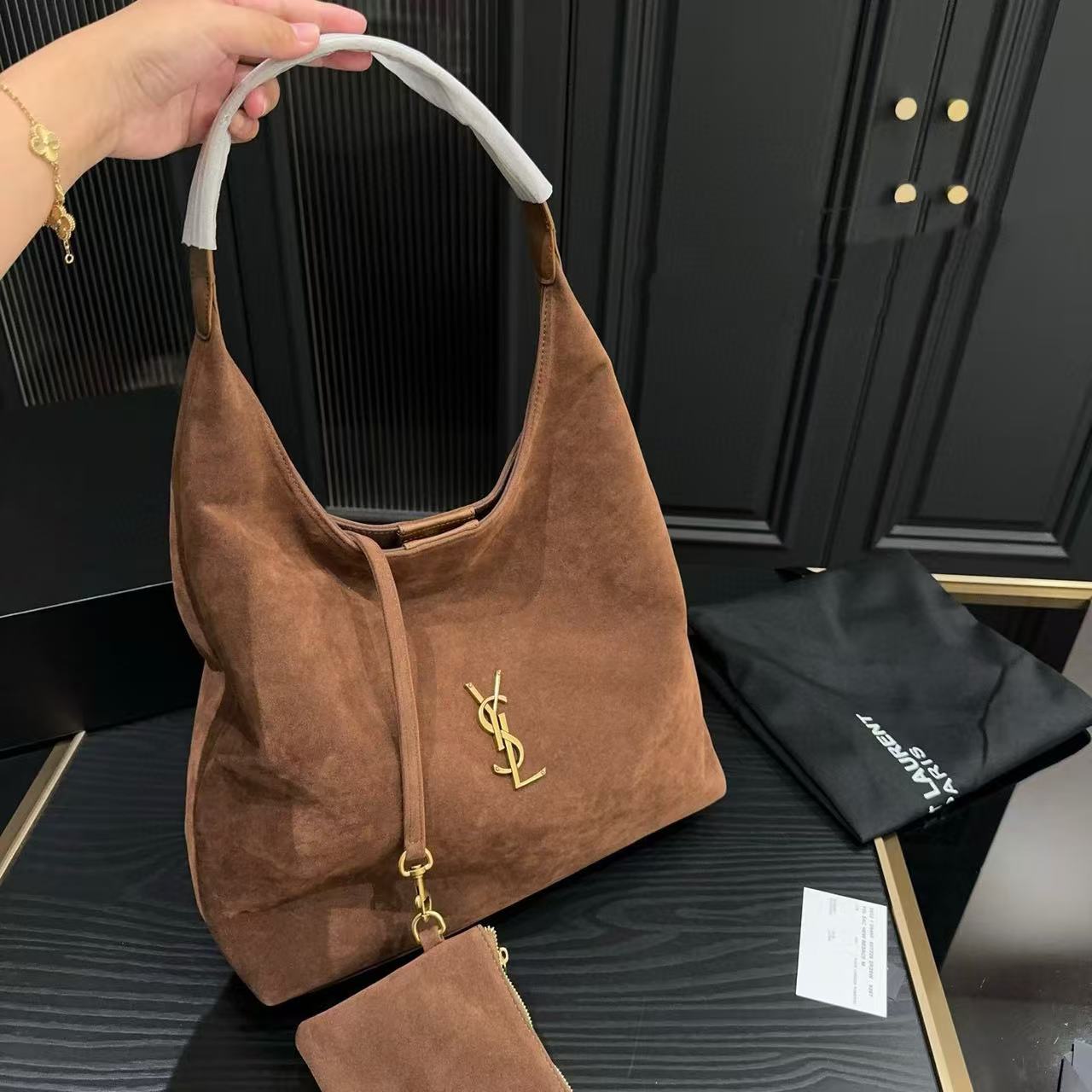 YSL Hoboディアスキン脇バッグ【50％割引+送料無料】