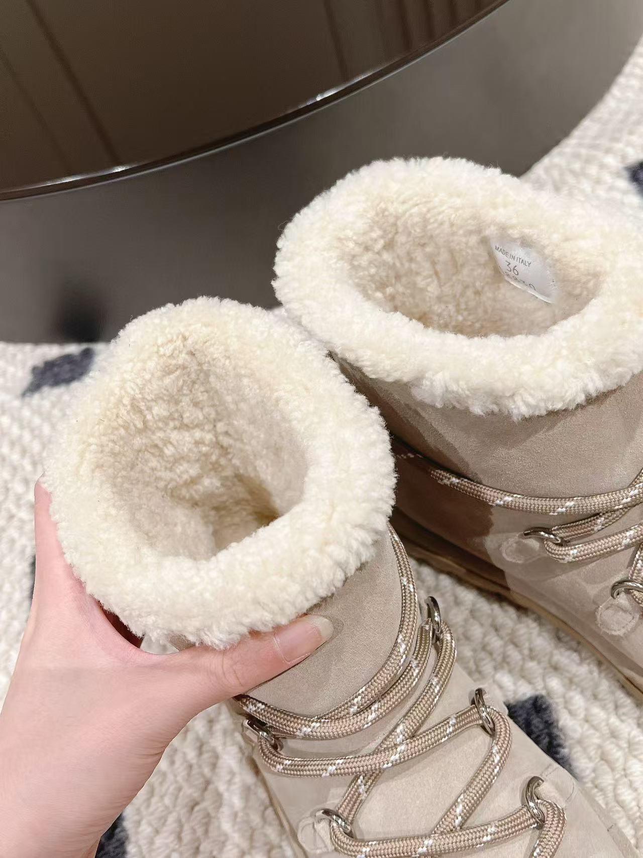 M1UM1U 高品質レースアップスノーブーツ【50％割引+送料無料】