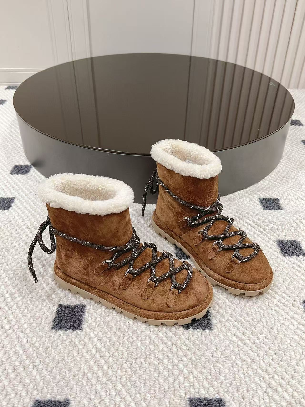 M1UM1U 高品質レースアップスノーブーツ【50％割引+送料無料】