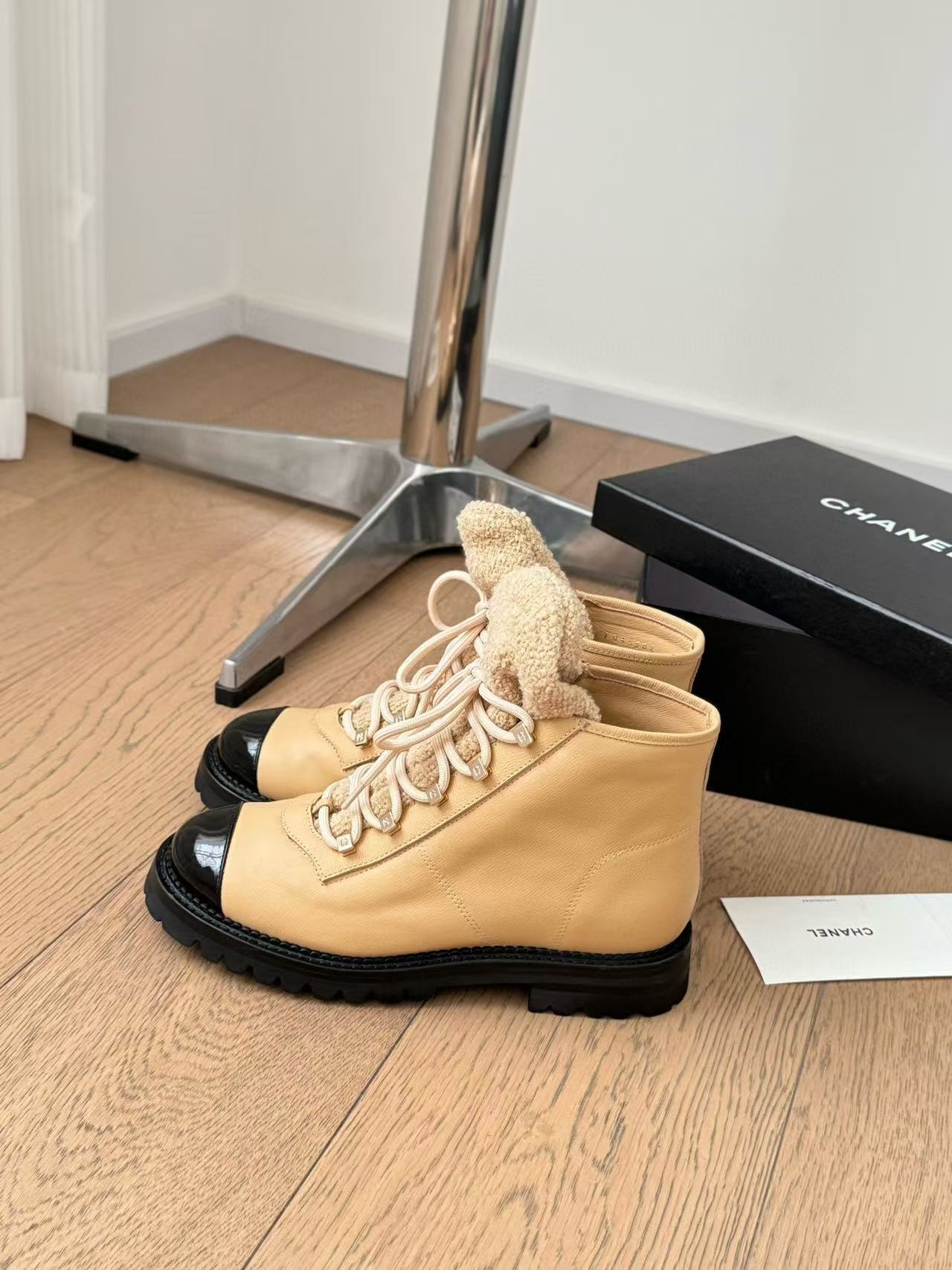 CHANE1高品質カラーブロック レースアップ ブーツ【50％割引+送料無料】