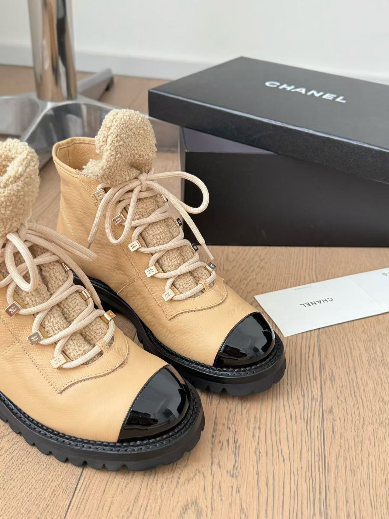 CHANE1高品質カラーブロック レースアップ ブーツ【50％割引+送料無料】