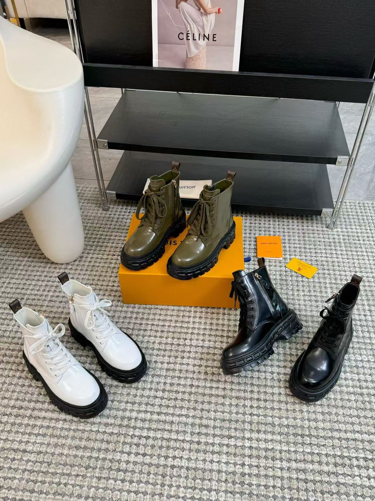 LV高品質厚底ショートブーツ【50％割引+送料無料】