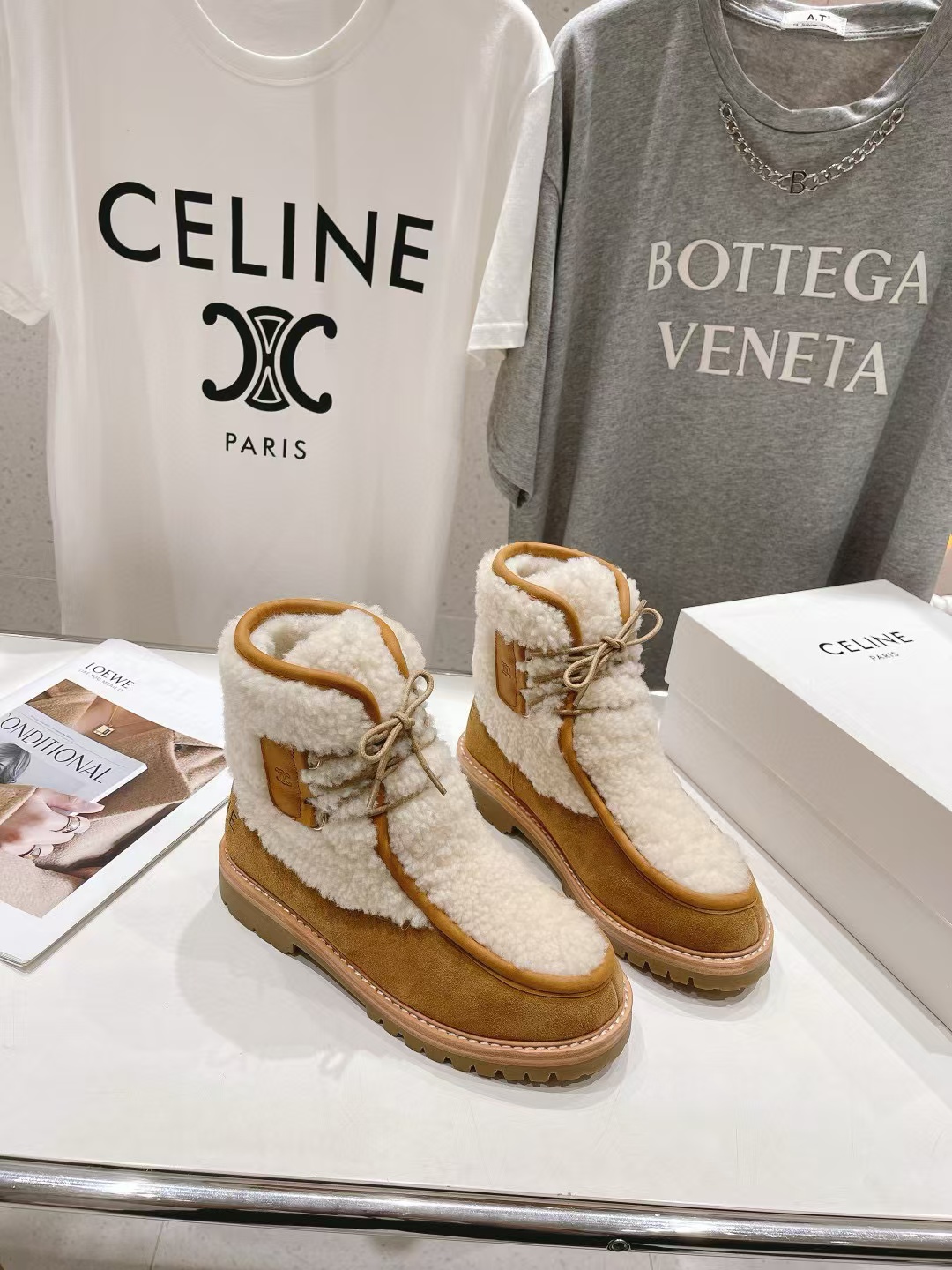 CEL1NE 高品質ラムウール スノーブーツ【50％割引+送料無料】