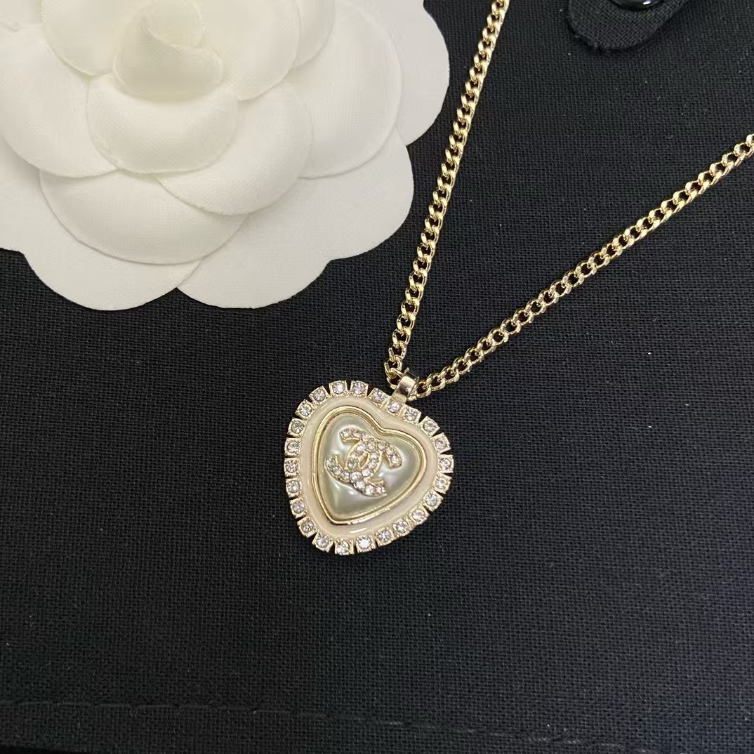 CHANE1 ハートセット ダイヤモンド ネックレス【50％割引+送料無料】