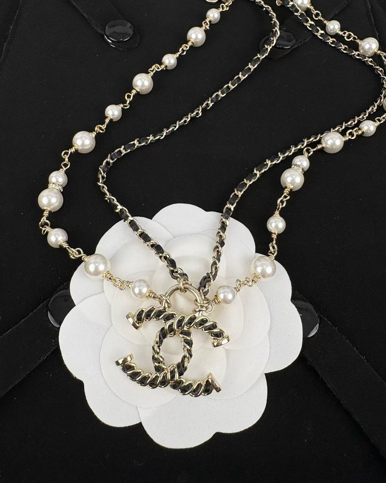 CHANE1 ダブルパールネックレス【50％割引+送料無料】