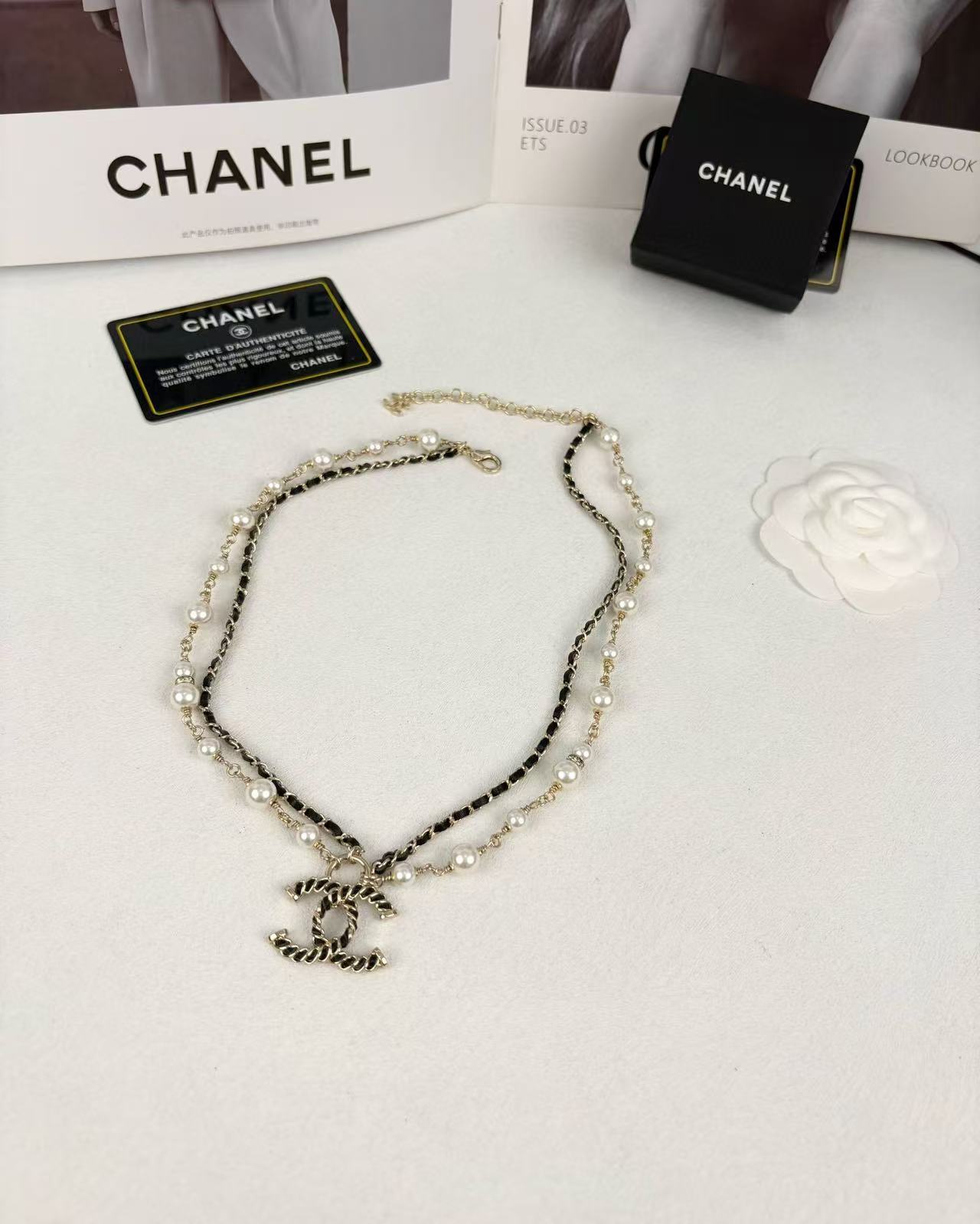 CHANE1 ダブルパールネックレス【50％割引+送料無料】