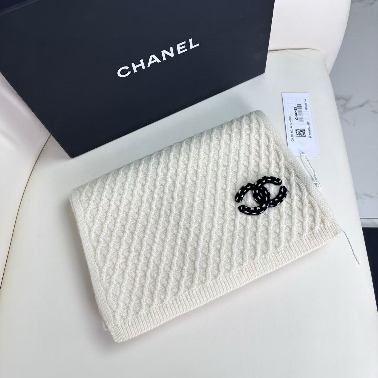 CHANE1 チェック柄ウールスカーフ【 50％割引+送料無料】