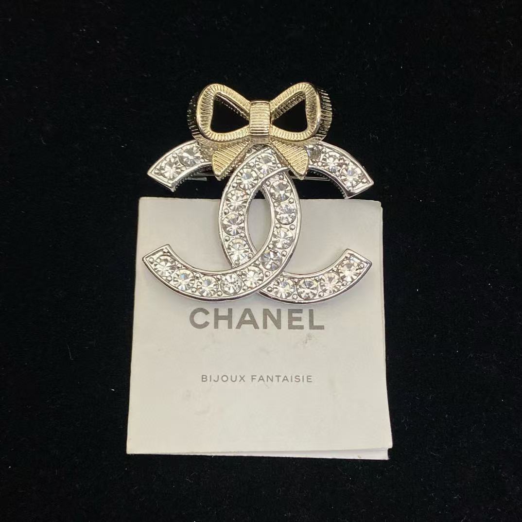 CHANE1 24K ボウブローチ【50％割引+送料無料】