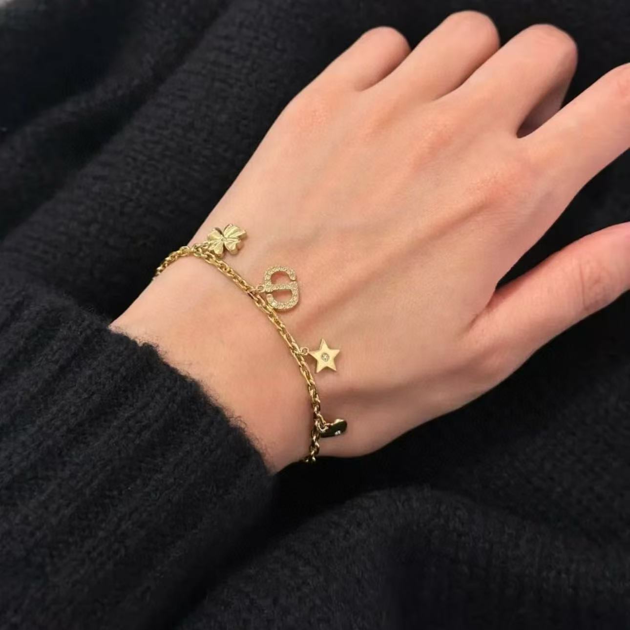 DI0R ダイヤモンド CD ブレスレット【50％割引+送料無料】