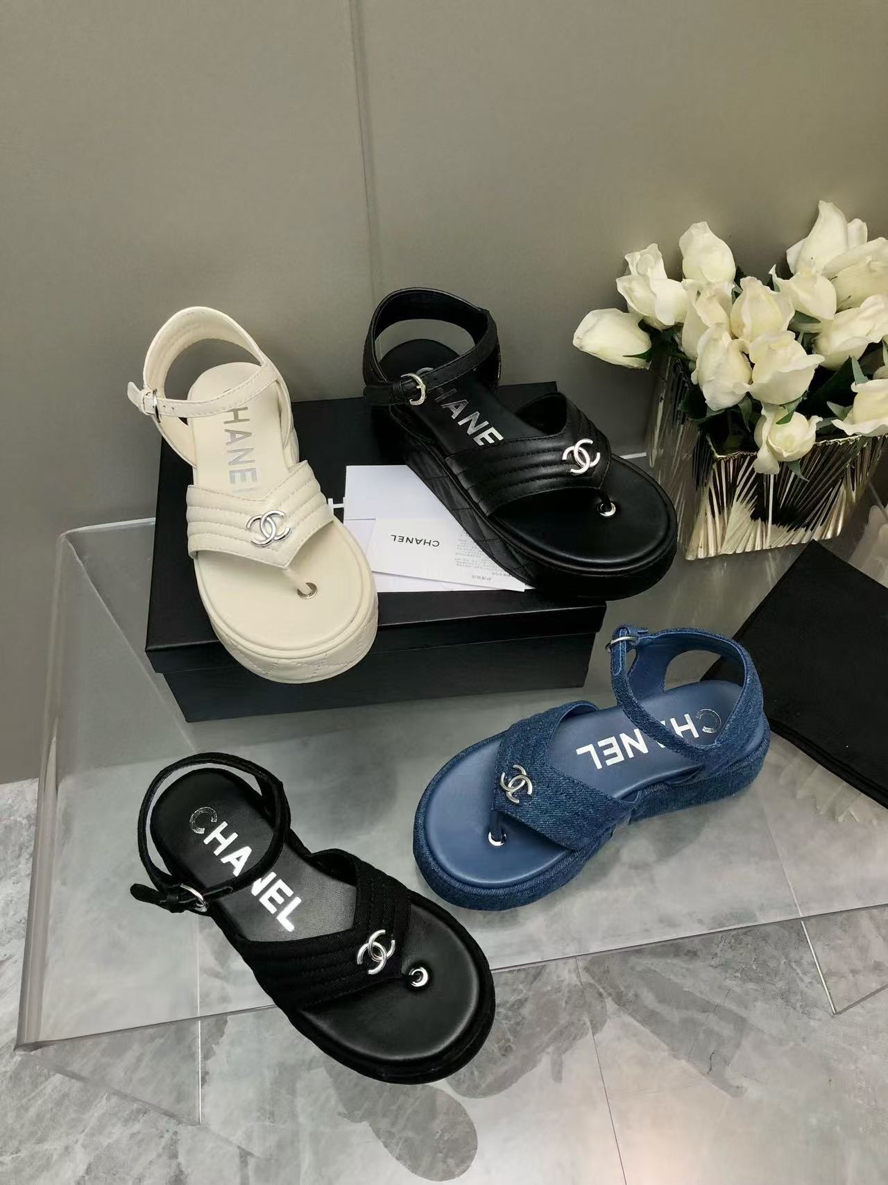 CHANE1 高品質厚底カジュアルサンダル【50％割引+送料無料】