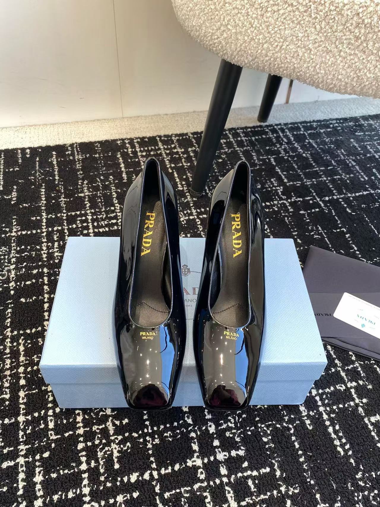 PR4DA 高品質パテントレザー ハイヒール【50％割引+送料無料】