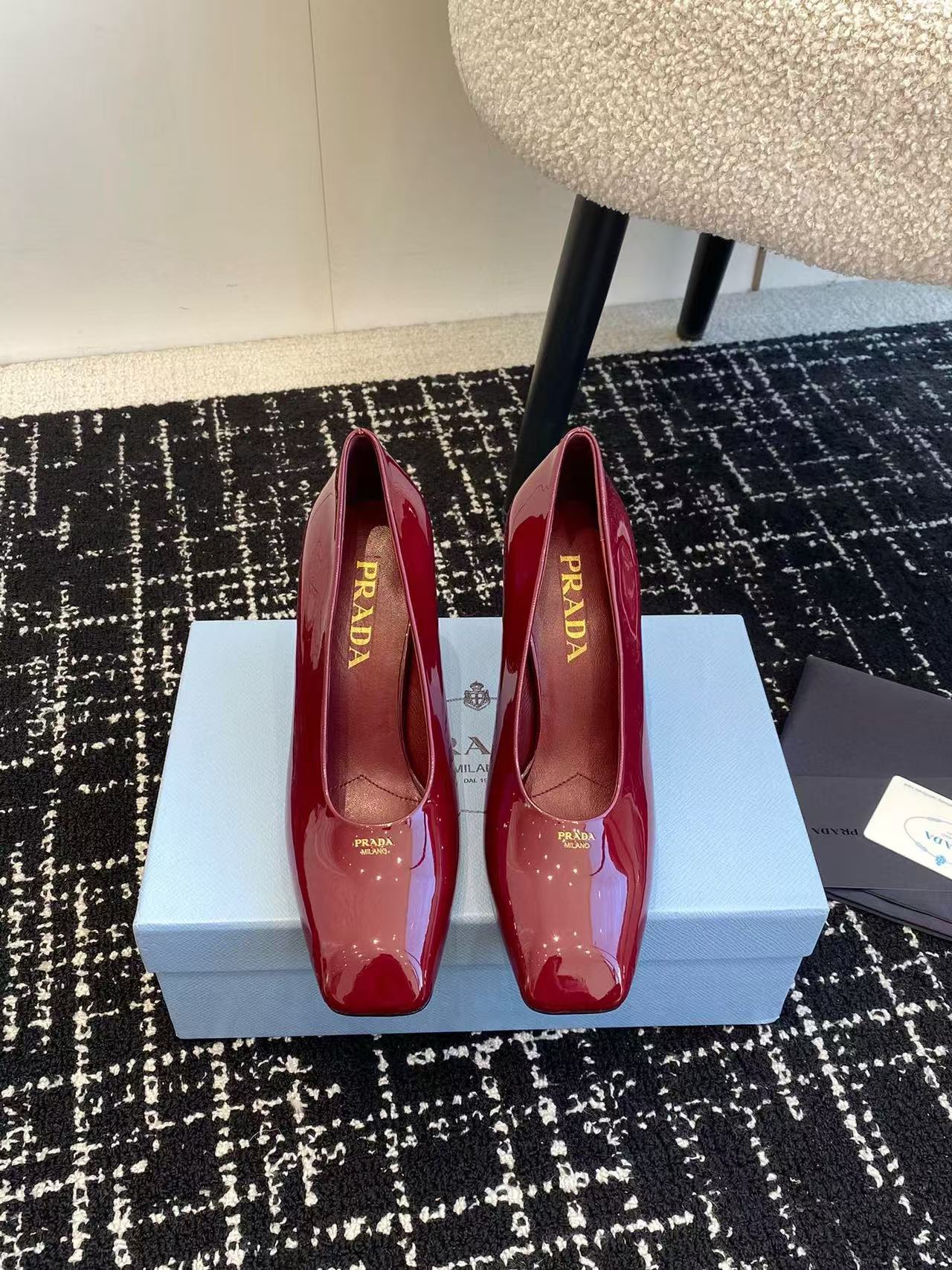 PR4DA 高品質パテントレザー ハイヒール【50％割引+送料無料】