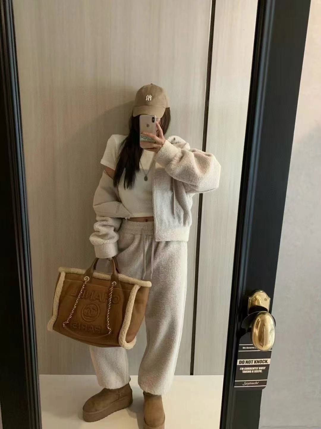 CHANE1 ラムウール ショッピングバッグ【50％割引+送料無料】