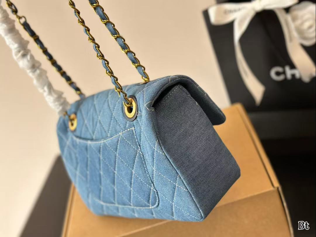 CHANE1 クラシック デニム ショルダー クロスボディバッグ【50％割引+送料無料】