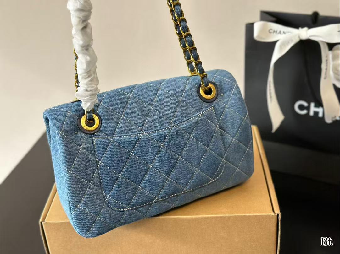 CHANE1 クラシック デニム ショルダー クロスボディバッグ【50％割引+送料無料】